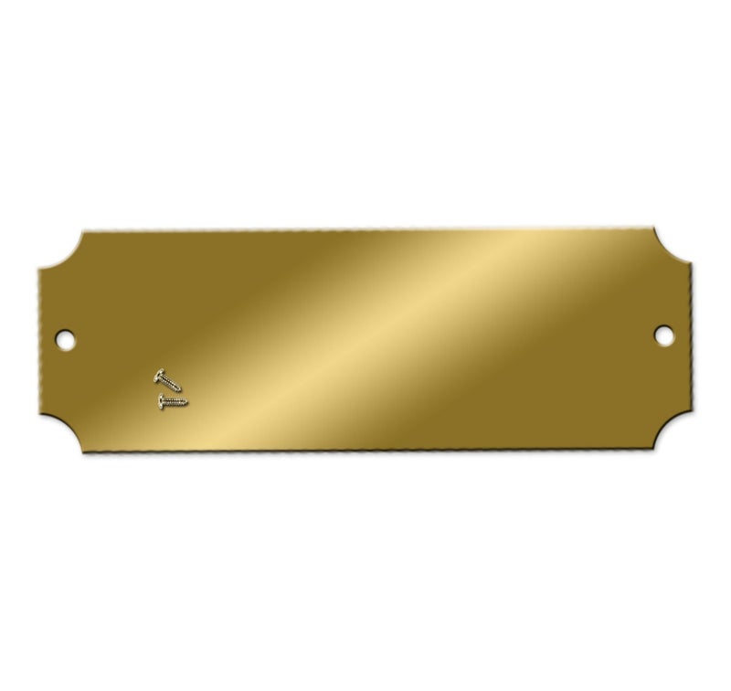 NapTags - Blank Engraving Brass Plates - 2-1/2 x 7/8 inch - Pk/25 - Image 1